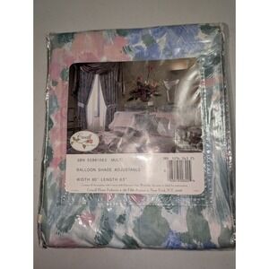 Vintage Croscill Impressions Style 5596 Curtain Adjustable Balloon Shade 80"x63"